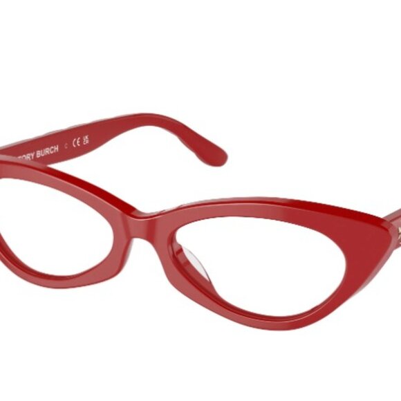 Tory Burch Red Cat Eye Glasses Frames new with box - Picture 9 of 10